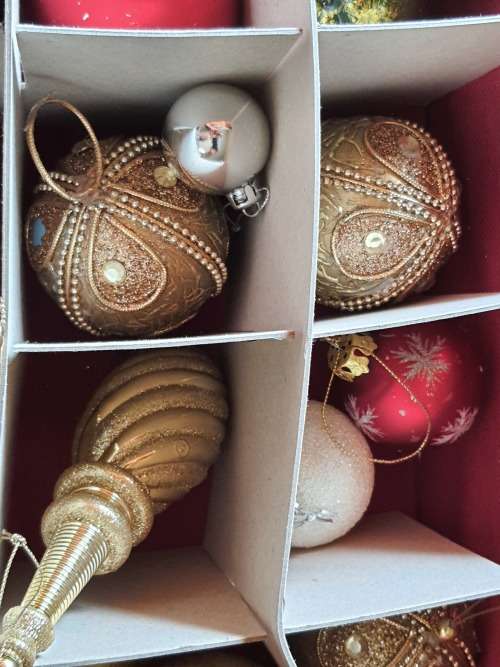 RARE ANTIQUE  EXTRA LARGE CHRISTMAS DECORATIONS MADE OF BLOWN GLASS