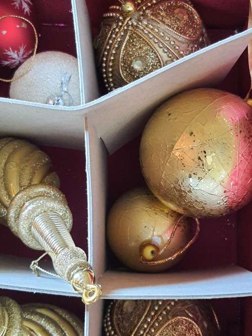 RARE ANTIQUE  EXTRA LARGE CHRISTMAS DECORATIONS MADE OF BLOWN GLASS