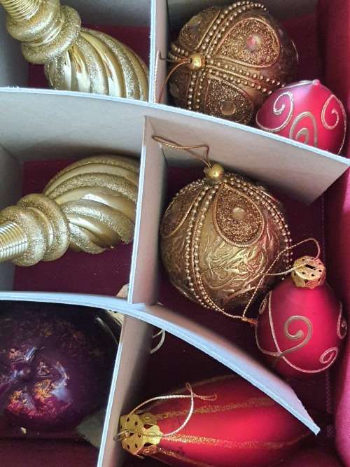 RARE ANTIQUE  EXTRA LARGE CHRISTMAS DECORATIONS MADE OF BLOWN GLASS
