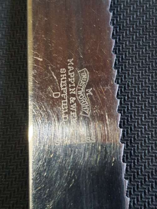 A MAPPIN and WEBB DESIGNED KNIFE MADE IN SHEFFIELD