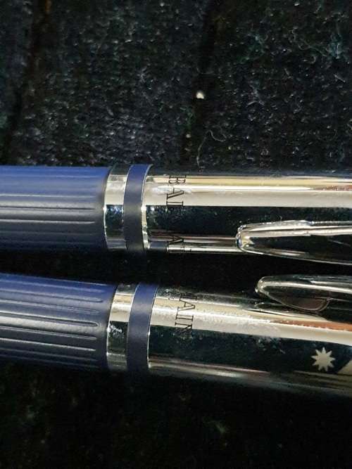 Balmain ball pen and roller ball pen set