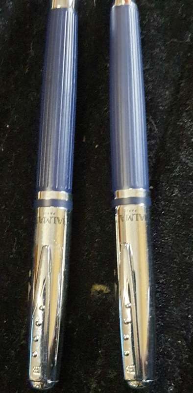 Balmain ball pen and roller ball pen set