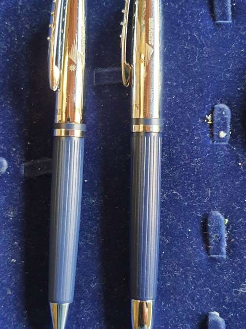 Balmain ball pen and roller ball pen set