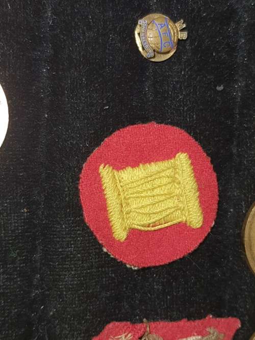 A COLLECTION OF MILITARY INSIGNIA AND OTHER BADGES SOLD AS IS