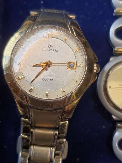 A jab lot quartz woman`s wrist watches sold as is not tested