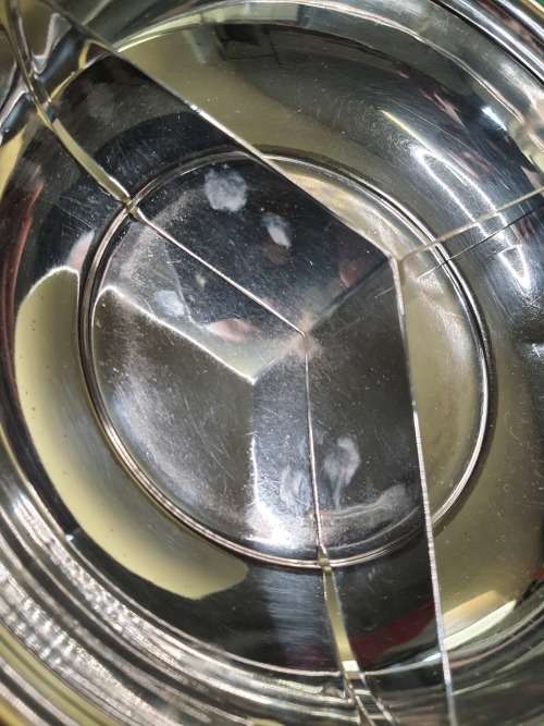 A GENUINE SERANCO EPNS BM MOUNT ENTREE DISH ORIGINAL STATE SOLD AS IS
