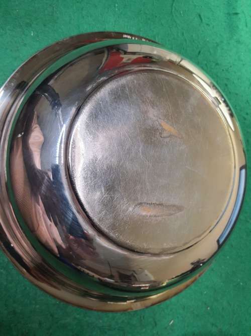 A GENUINE SERANCO EPNS BM MOUNT ENTREE DISH ORIGINAL STATE SOLD AS IS