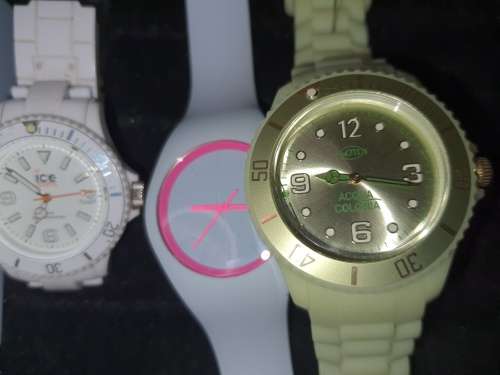 A COLLECTION OF GENUINE ALMOST BRAND NEW ICE WATCHES