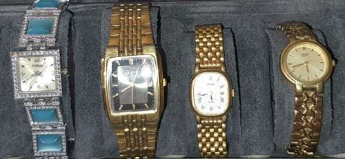 A JOBLOT FANCY CASUAL LADIES WATCHES SOLD AS IS ALL VINTAGE NOT TESTED