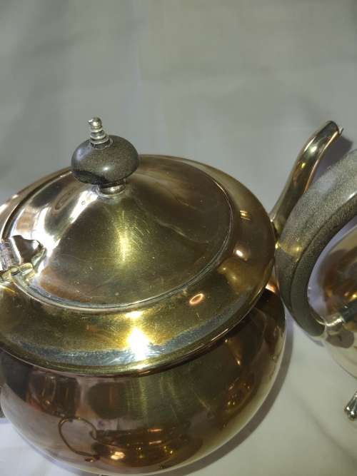 A VINTAGE TEA SET EPNS SOLD AS IS NO TRAY