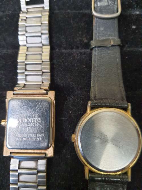 2 VINTAGE QUARTZ WATCHES SOLD AS IS NOT TESTED