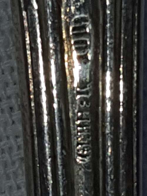 A SET OF VINTAGE SPOONS AND FORKS STAMPED GERP K 100 SOLD AS IS