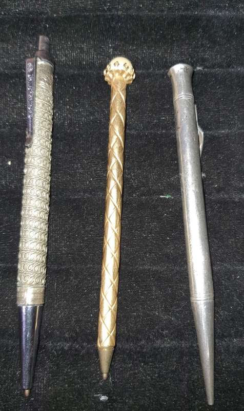 3 VINTAGE BALL PENS SOLD AS IS