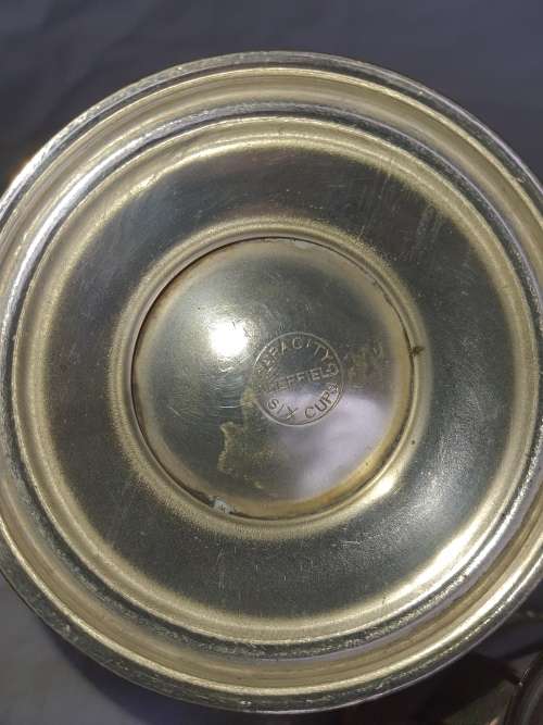 A VINTAGE EPNS SILVER PLATED TEA SET SOLD AS IS