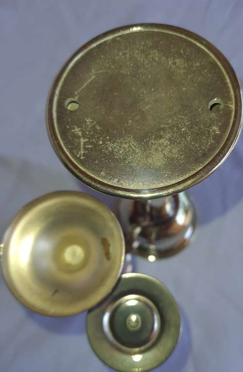 3 SILVER PLATED VASES IN GOOD CONDITION SOLD AS IS