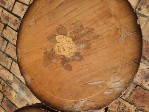 TWO IDENTICAL ANTIQUE OCCASSIONAL COFFEE TABLES