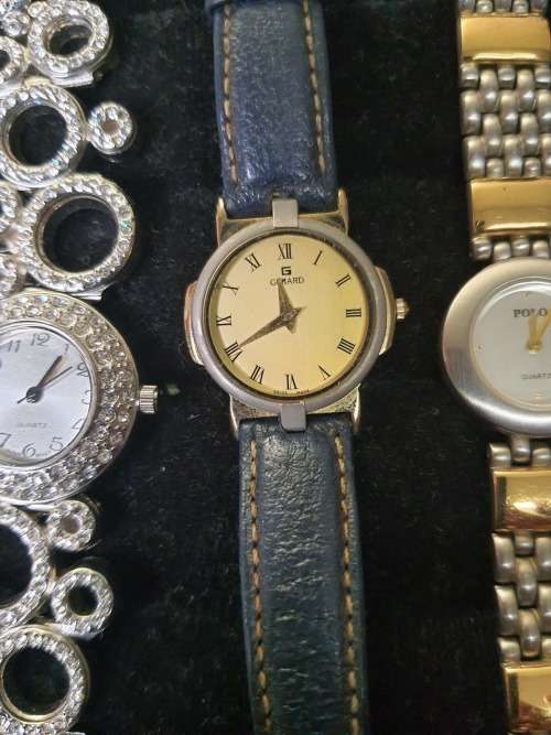 A COLLECTION OF WOMANS DRESS WATCHES SOLD AS IS NOT TESTED