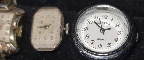 A COLLECTION OF ANTIQUE WOMANS WATCHES SOLD AS IS NOT TESTED