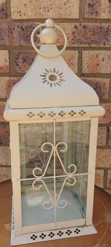 A PERFACT RAILWAY LAMP STYLE CANDLE HOLDER