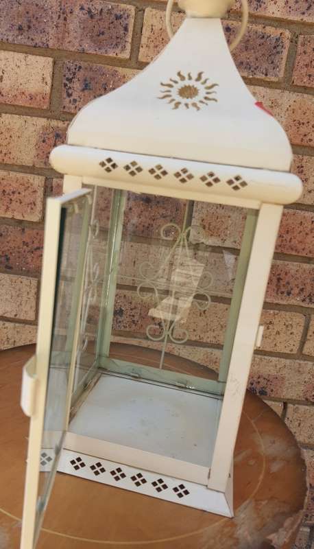 A PERFACT RAILWAY LAMP STYLE CANDLE HOLDER