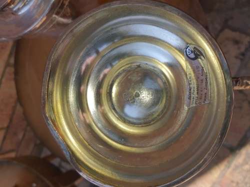 A ROMAN STYLE EPNS WATER OR WINE JUG SOLD AS IS