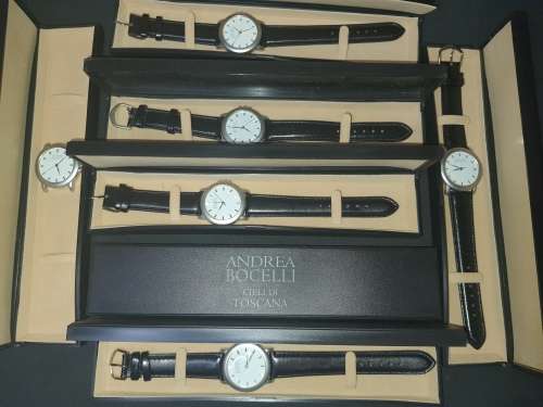 AN ENTIRE COLLECTION OF ANDREA BORCHELLI WATCHES SOLD AS IS