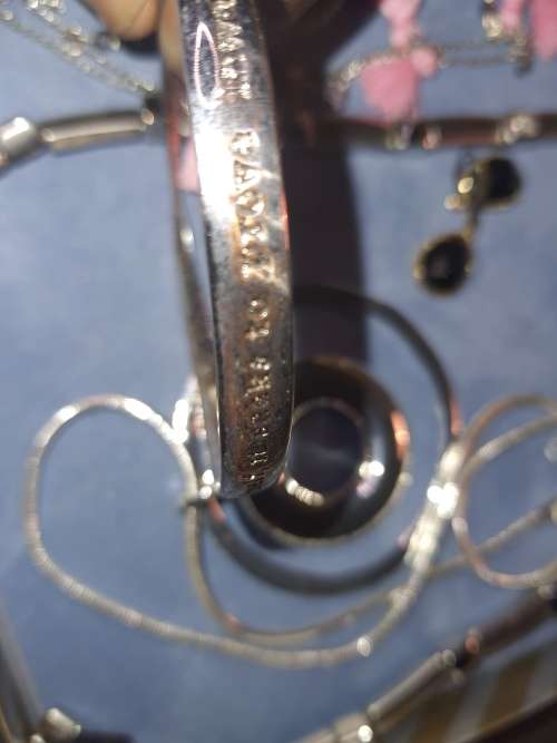 TWO SETS OF COSTUME SILVER PLATED NECKACE SETS SOLD AS IS