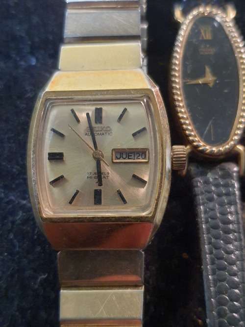 TWO VINTAGE HIGHLY COLLECTABLE SEIKO WOMANS WATCHES ,