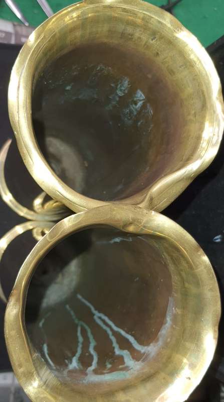 FOR THE COLLECTORS TWO FIRED CANNON SHELLS 28 centimeters in height and 10 centimeters diameter