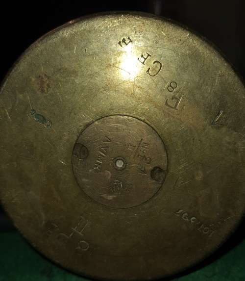FOR THE COLLECTORS TWO FIRED CANNON SHELLS 28 centimeters in height and 10 centimeters diameter