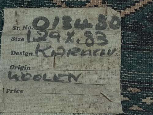 A beautiful hand made Persian carpet with the certificate on it sold as is