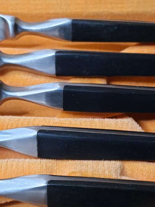 A RARE FASCINATION KNIFE SET IN MINT CONDITION