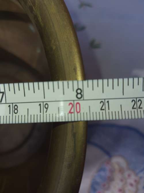 A VINTAGE BRASS FLOWERPOT