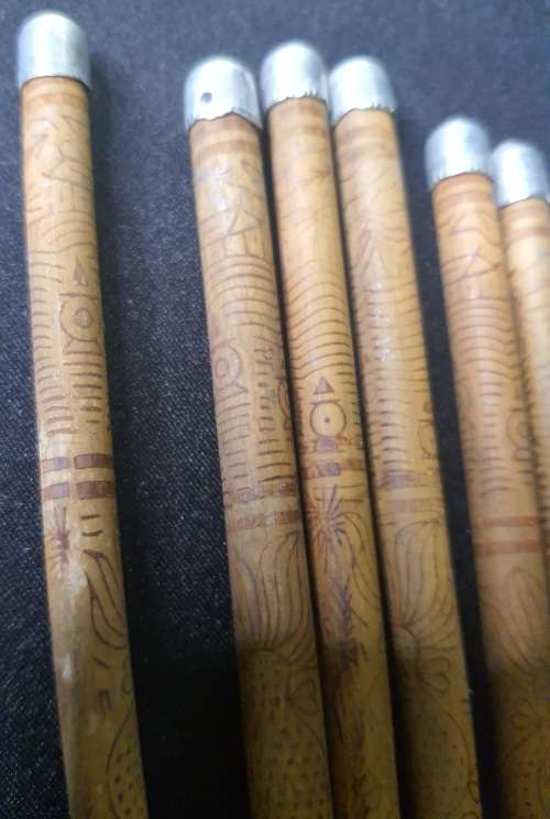7 SETS OF VINTAGE CHOP STICKS ORGINAL SOLD AS IS