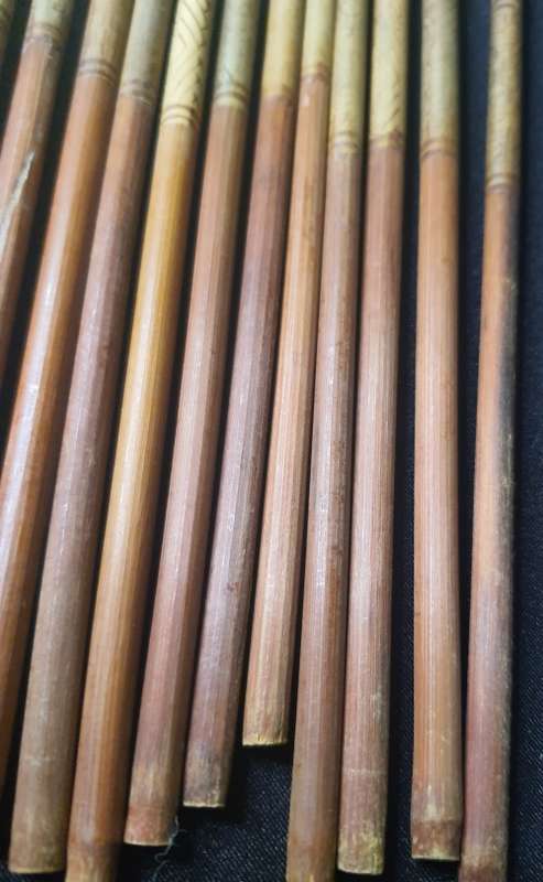 7 SETS OF VINTAGE CHOP STICKS ORGINAL SOLD AS IS
