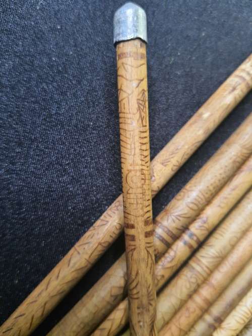 7 SETS OF VINTAGE CHOP STICKS ORGINAL SOLD AS IS