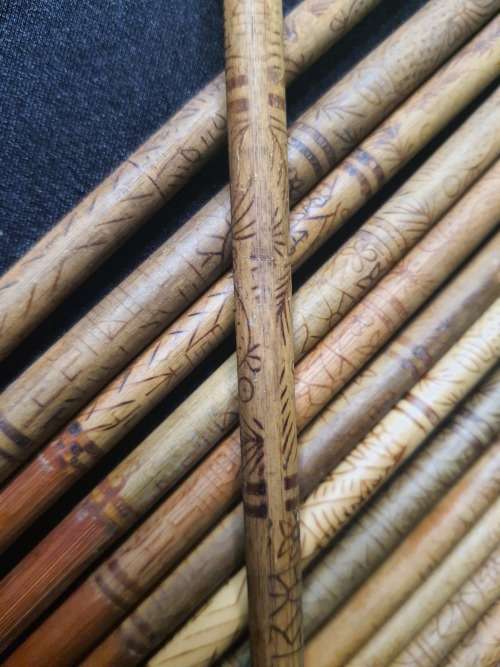 7 SETS OF VINTAGE CHOP STICKS ORGINAL SOLD AS IS