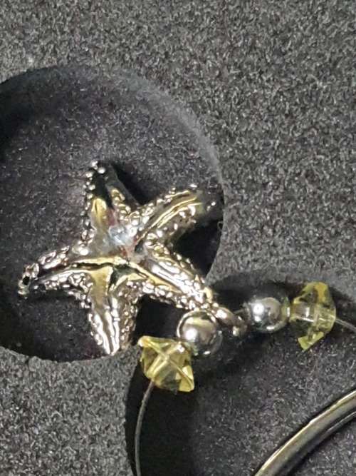 A BEAUTIFULL AND IN GREAT CONDITION CHRISTMAS WINE GLASS CHARMS FROM THE SEA