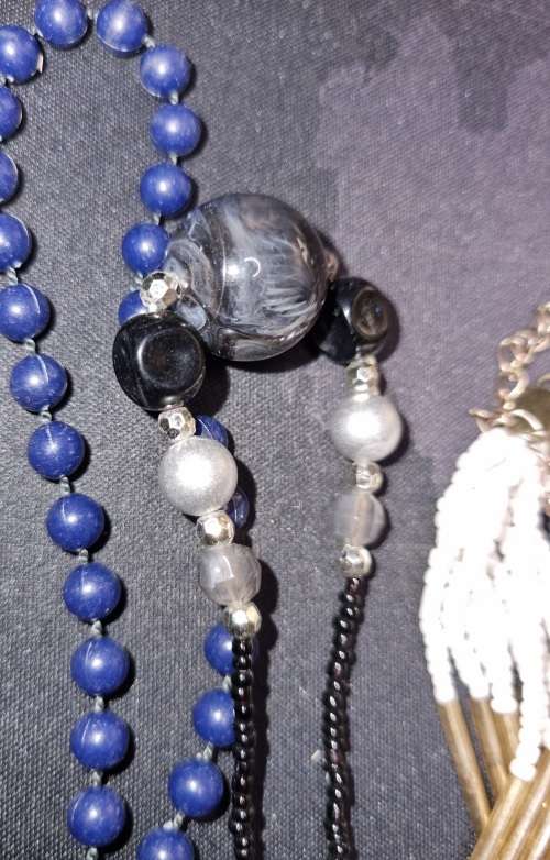 A VINTAGE JOBLOT FASHION AND ETHNIC BEADED COSTUME NECKLACES SOLD AS IS