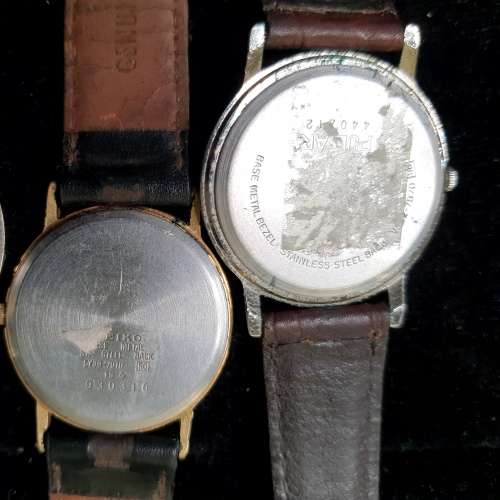 A JOBLOT VINTAGE MENS WRIST WATCHES SOLD AS IS NOT TESTED