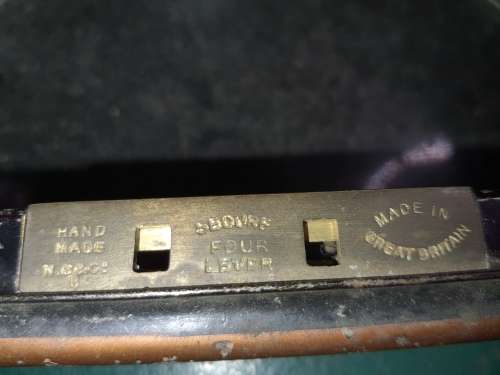 AN ANTIQUE STEEL AND BRONZE JEWELRY BOX NO KEYS  HAND MADE SOLD AS IS