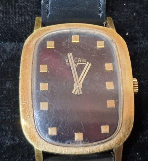2 HIGHLY COLLECTABLE AND RARE VINTAGE VULCAIN WATCHES SOLD AS IS NOT TESTED