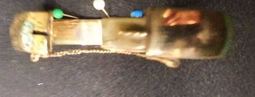 A vintage 9ct gold core bangle 21.8 grs ornately engraved, i