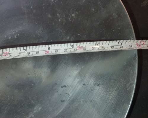 AN ART DECOR CAST ALLUMINIUM ALOY SEVING BOWL SOLD AS IS