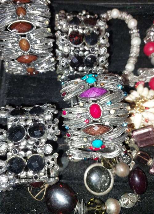 A VINTAGE JOBLOIT BRACELETS AND BANGLES SOLD AS IS