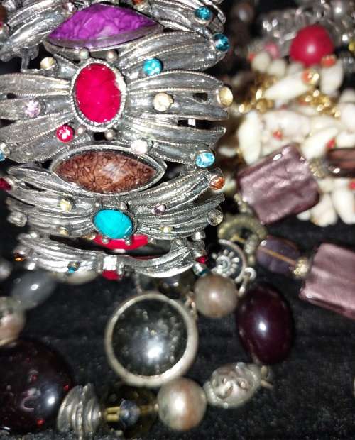 A VINTAGE JOBLOIT BRACELETS AND BANGLES SOLD AS IS