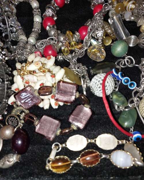 A VINTAGE JOBLOIT BRACELETS AND BANGLES SOLD AS IS