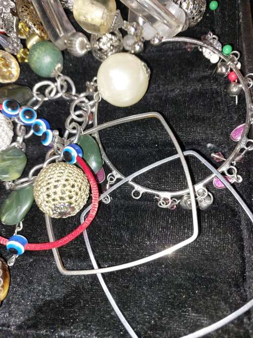 A VINTAGE JOBLOIT BRACELETS AND BANGLES SOLD AS IS