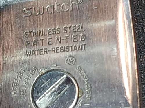 TWO VINTAGE LADIES` SWATCH WATCHES IN WORKING CONDITION SOLD AS IS