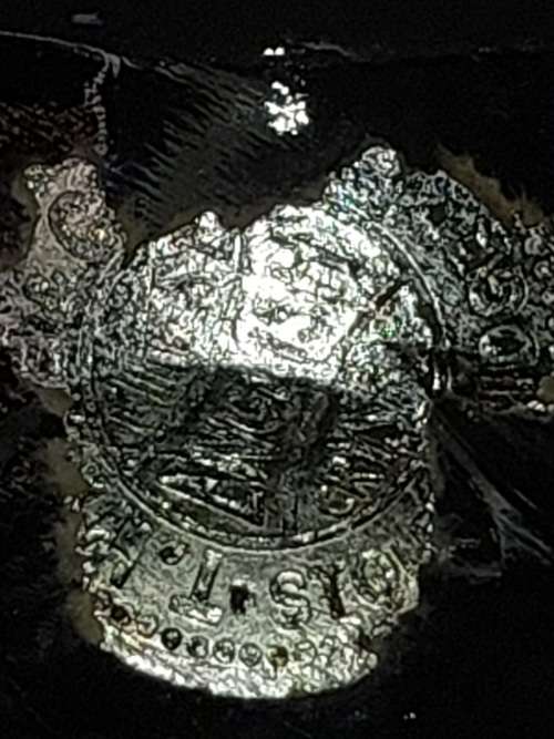 A VINTAGE ENGLISH CRYSTAL DECANTER AND A GLASS